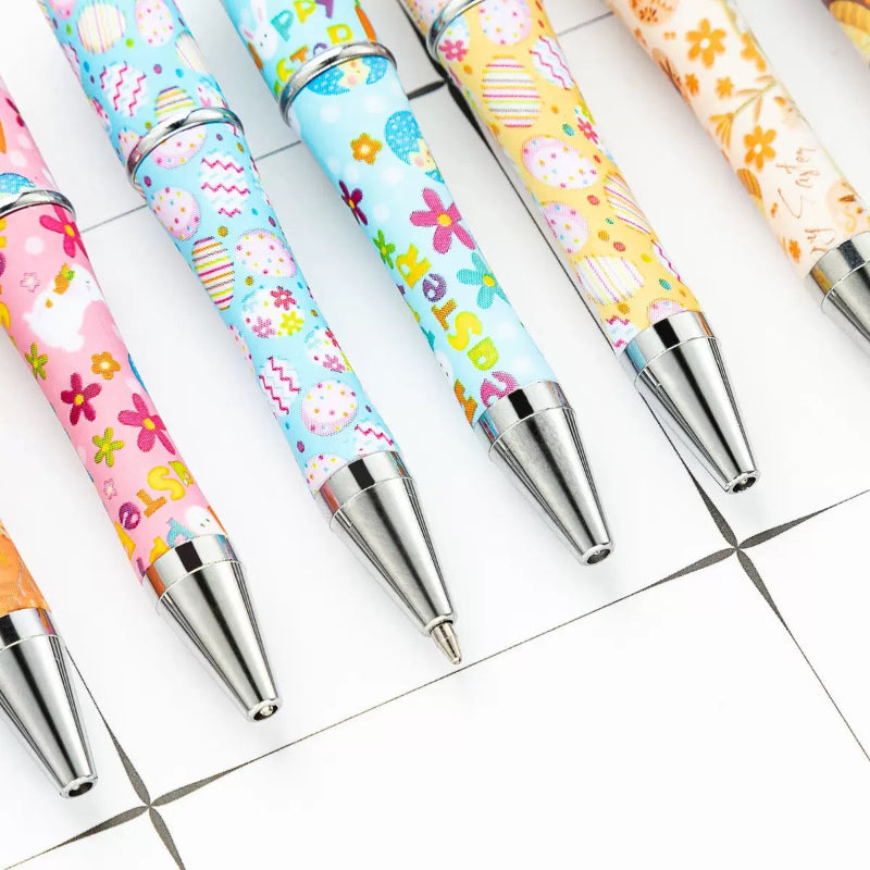 Easter Bunny Beadable Pen | Cute DIY Beaded Ballpoint Pen（c-7）