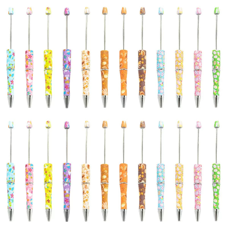 Easter Bunny Beadable Pen | Cute DIY Beaded Ballpoint Pen（c-7）