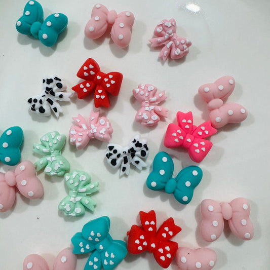 3D bow silicone focal bead for pen making cute bead
