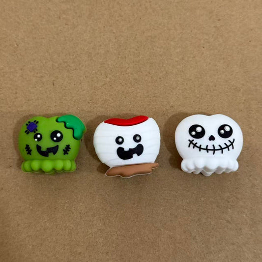 3D cute ghost silicone focal bead for pen making Halloween DIY craft