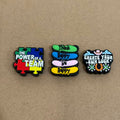positive words silicone focal beads