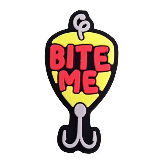 Funny Quote Silicone Focal Beads For Pens "Bite Me"