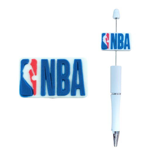 Basketball silicone focal bead for crafts