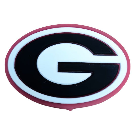 College Football Letter G silicone focal beads
