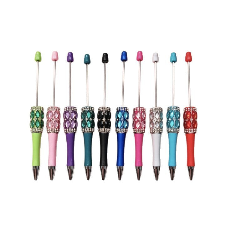 Bling Crystal Rhinestone Beadable Pen, Different Colors DIY Ballpoint Pen