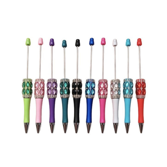 Bling Crystal Rhinestone Beadable Pen, Different Colors DIY Ballpoint Pen