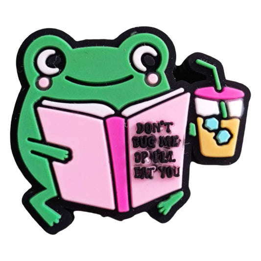frog silicone focal beads funny quote