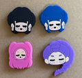 Cartoon Character Silicone Focal Beads For Pen Making