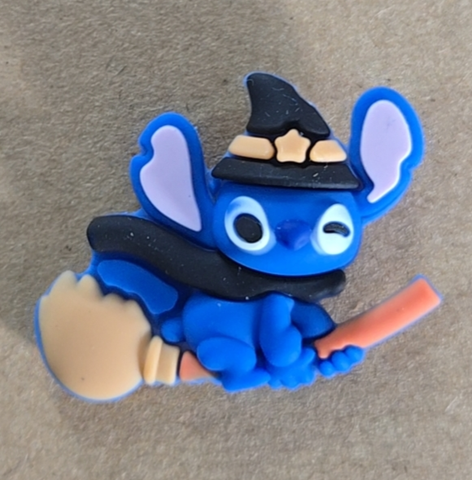 Stitch riding a broom Silicone Focal Beads For Pen Making