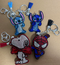 Stitch&Snoopy&Spider Man hot diamond keychain pendant