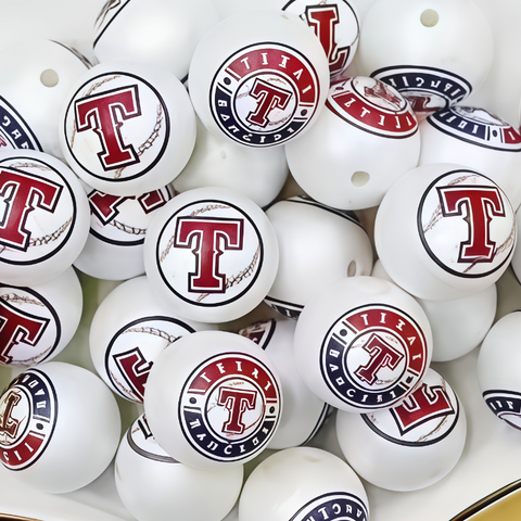 16mm Texas Rangers Acrylic Beads For Pen Making