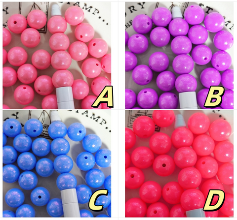 16mm Glitter Silicone Beads For Pen Making