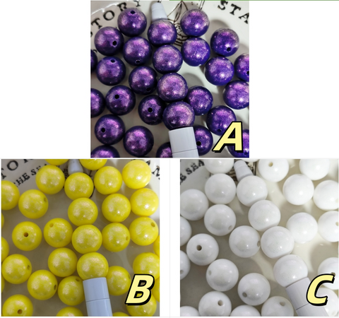 16mm Glitter Silicone Beads For Pen Making