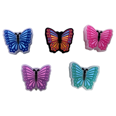 Random mix butterfly Silicone Focal Beads For Pen Making