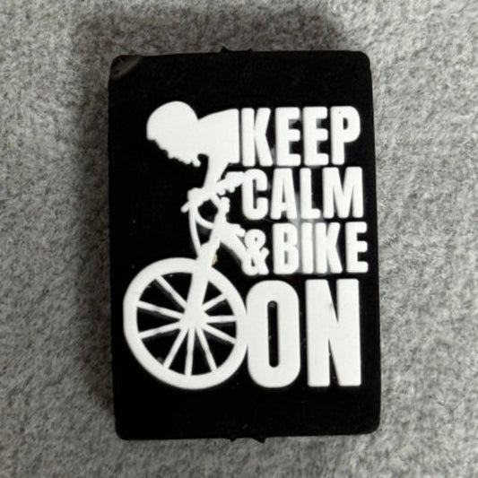 bike silicone focal beads keep calm