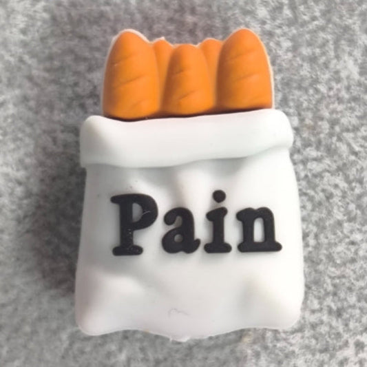 3D bread silicone food focal beads