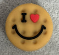 3D Smile Cookie Silicone Focal Beads For Pen Making