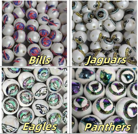16mm Football Acrylic Beads For Pen Making