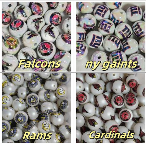 16mm Football Acrylic Beads For Pen Making
