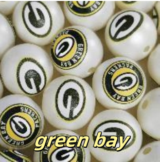 16mm Football Acrylic Beads For Pen Making