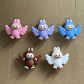 3d cartoon character with wings silicone focal beads