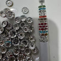 mixed size spacer beads colorful beads for beadable pens and jewelry making