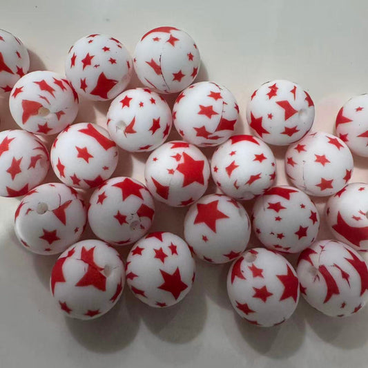 16mm Cute Star Silicone Beads for Pen | DIY Beads Bulk