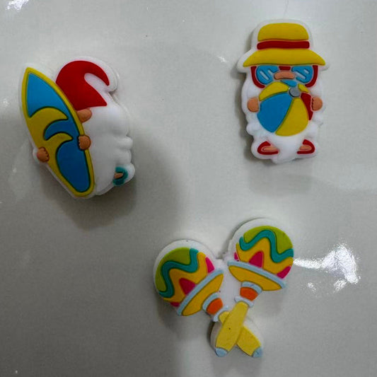 summer silicone focal beads beach theme