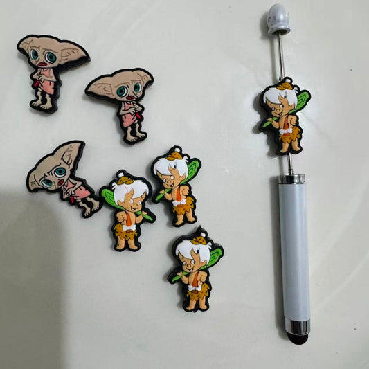 cute ghost silicone focal beads