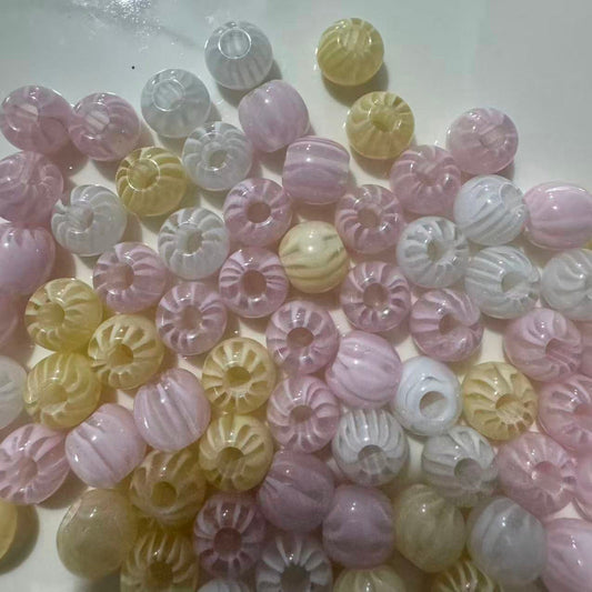 14mm spacer beads for beadable pens acrylic round beads DIY jewelry making