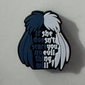 angel devil wings silicone focal beads gothic quote beads