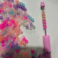 9mm Mixed Color Spacer Acrylic Beads for Beaded Pens