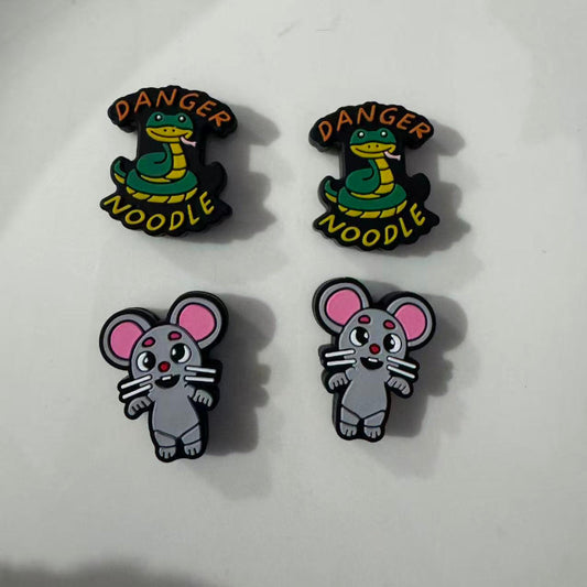 mouse snack silicone focal beads cartoon animal beads