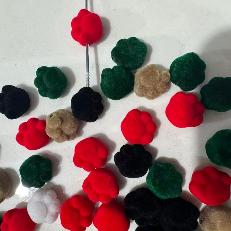 cute paw acrylic beads for DIY pen and jewelry making
