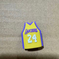 3D 24 Basketball jersey Silicone Focal Beads