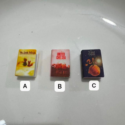 book silicone focal beads