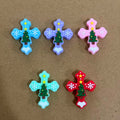 Christmas Cross Silicone Focal Beads for DIY Pen Making