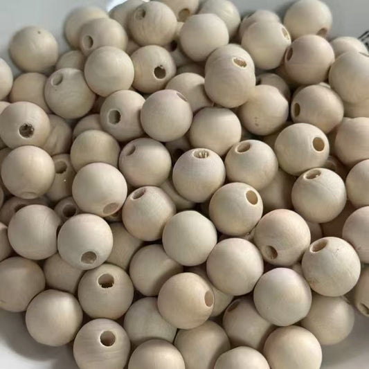 16mm solid color wooden beads for beadable pens