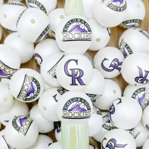 16mm Colorado Rockies Acrylic Beads For Pen Making