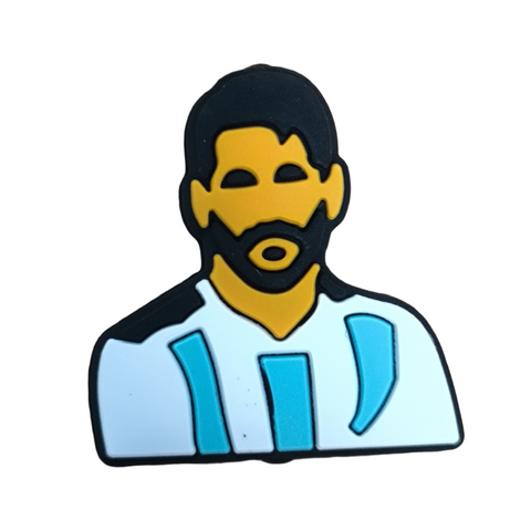 Argentina Football player Silicone Focal Beads For Pen Making