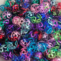 colorful metal bead cage spacer beads hollow ball for beaded pen and jewelry