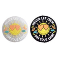never let them dim your light silicone focal beads