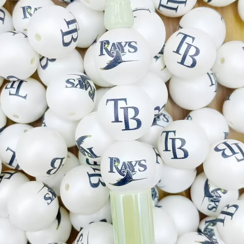 16mm Tampa Bay Devil Rays Acrylic Beads For Pen Making