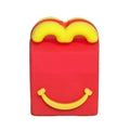 cute french fries silicone focal beads smile design