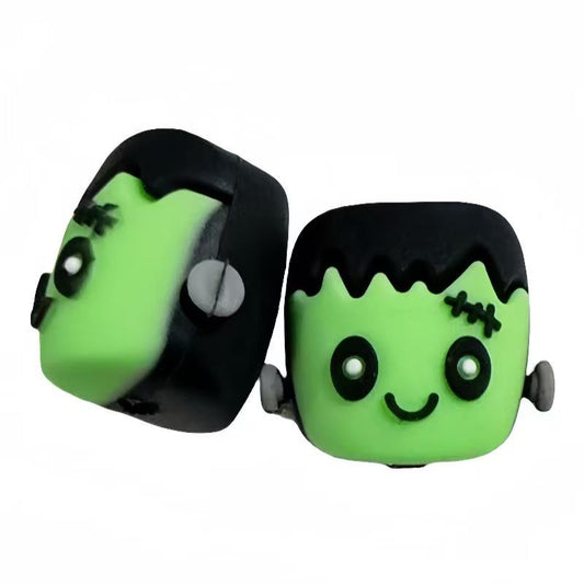 3D cute Frankenstein silicone focal bead for pen making Halloween DIY craft