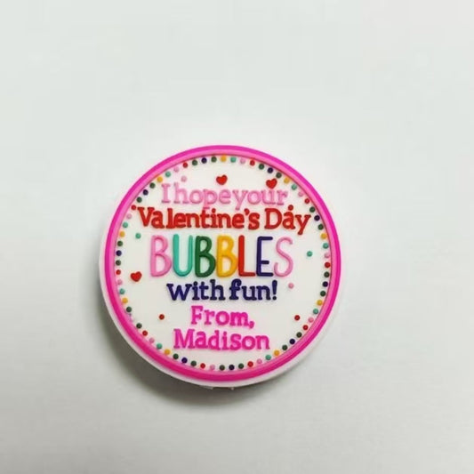 Valentine's Day Silicone Focal Beads – Words Design for DIY Crafts