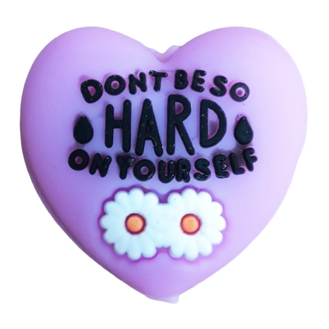 3D Don't Beso Hard On Yourself Silicone Focal Beads For Pen Making