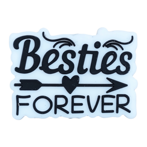 Besties Forever Silicone Focal Beads For Pen Making