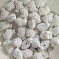 cute sheep acrylic bead white lamb 3d animal bead for beadable pen