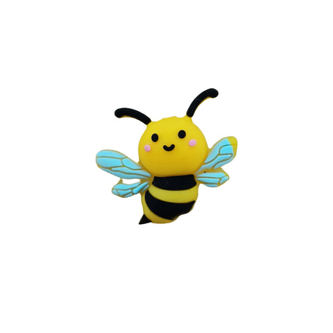 3D Cute Animal Little bee Silicone Focal Beads For Pen Making